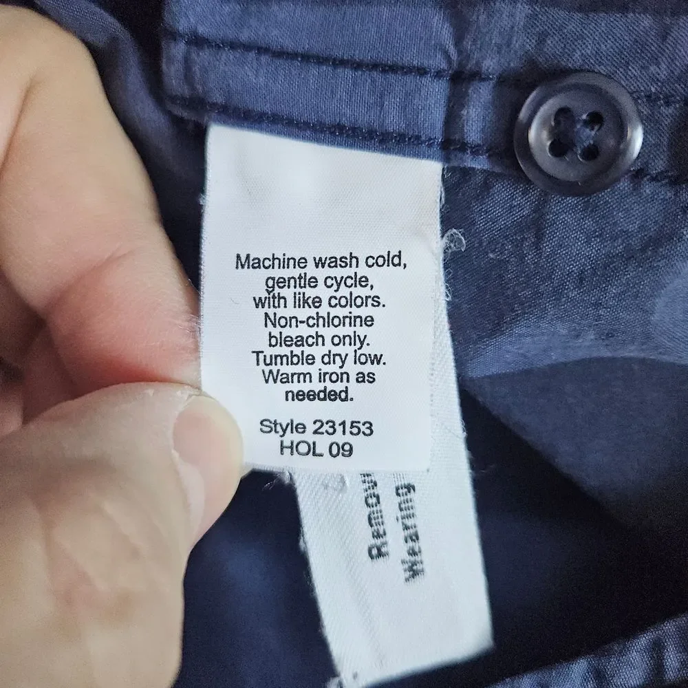 J Crew Men's Blue/Black Plaid Button Down‎ Shirt Size L 16-16 1/2 2-Ply Cotton